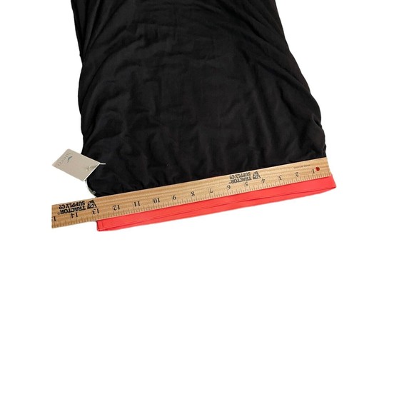 Stem NEW black strapless Body Con Ruched Shirt Size Small‎ Neon Pink - Picture 5 of 11